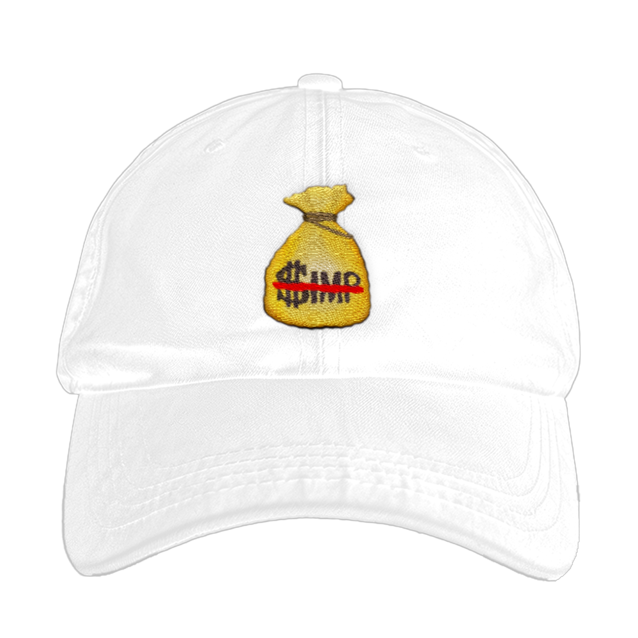 DAD_CAP_MONEY_BAG_LINE_SIMP_MART_PRODUCTS_WHT_1.png