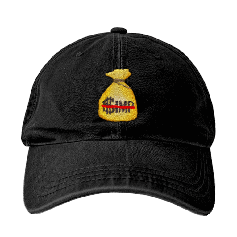 Embroidered Dad Cap: Money Bag