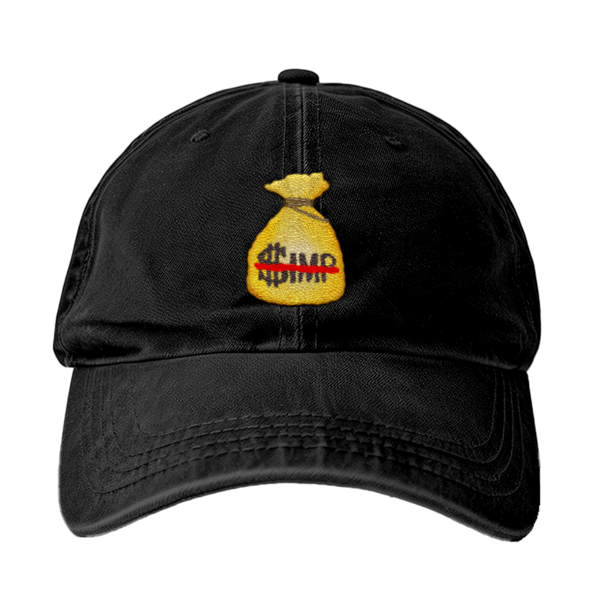 Embroidered Dad Cap: Money Bag
