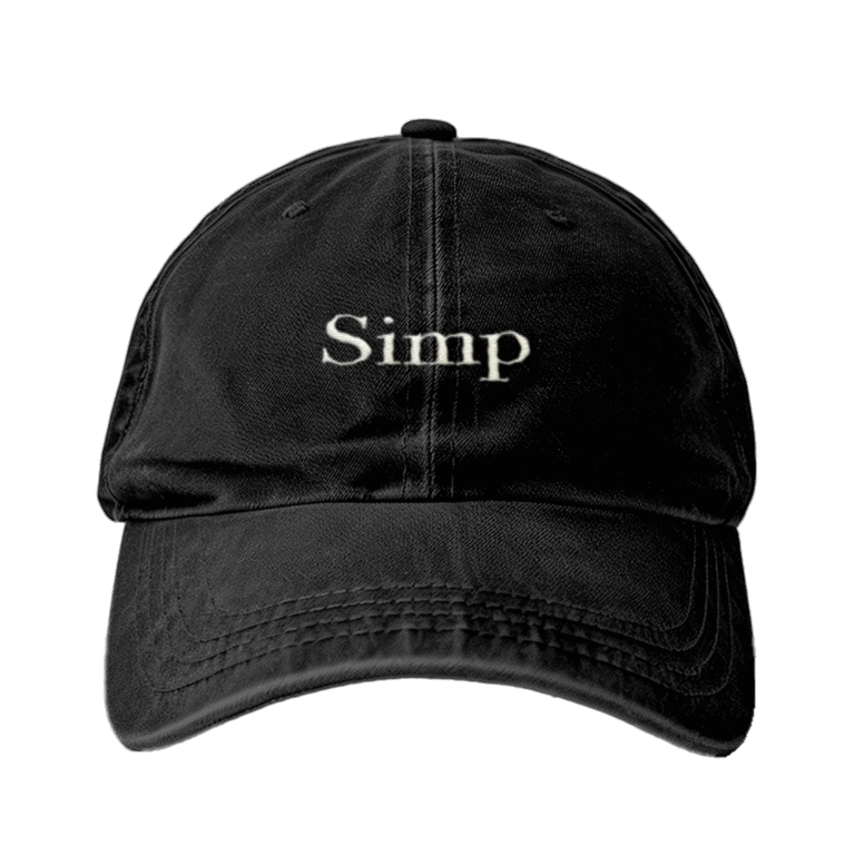 Embroidered Dad Cap: Simp